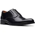 Clarks for man. 26171449 CraftArlo black leather shoes (39.5), Flat, Laces, Casual