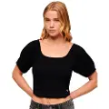 Superdry Smocked Kort Ermet Bluse