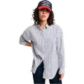 Gant Relaxed Fit Striped Luxury Oxford Skjorte Med Lange Ermer