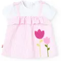 Boboli Poplin Striped Kjole