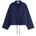 Scotch & Soda Utility Satin Skjorte Med Lange Ermer