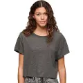 Superdry Slouchy Cropped Kortarmet T-skjorte
