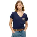 Superdry Suika Metallic Relaxed Vee Kortarmet T-skjorte