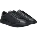 Hugo Boss for man. 50536507 Kieran Leather Sneakers black (39), Flat, Laces, Casual