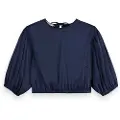 Scotch & Soda 179610 Cropped 3/4 Erme Bluse