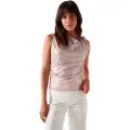 Salsa Jeans Lurex Rib Ermeløs Bluse