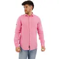 Superdry Studios Casual Linen Skjorte Med Lange Ermer