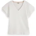 Scotch & Soda 177325 Kort Ermet V-hals T-skjorte