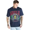 SikSilk Varsity Oversized Kortarmet T-skjorte