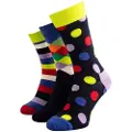 Happy socks Blue Big Dot Lange Sokker 3 Par