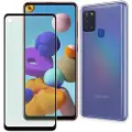Muvit Pack Samsung Galaxy A21s Case And Tempered Glass Silicone Telefondeksel