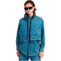 G-Star for woman. D25344-D777-G794 Padded Mae Vest blue (XXL), Casual, Cotton, Sustainable