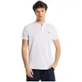 Victorio & Lucchino , V&L for man. 630087042 Basic short sleeve polo shirt with mao collar white (3XL), Casual, Cotton