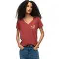 Superdry Suika Metallic Relaxed Vee Kortarmet T-skjorte
