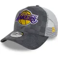 New Era Tonal Check La Lakers Truckerlue