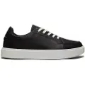 Timberland for woman. TB0A41JXW021 Emerson Street lace-up low top leather trainers black (41.5 W), Flat, Laces, Casual