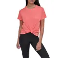 DKNY Mini Stud Logo Knot Front Kortarmet T-skjorte