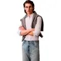 Calvin Klein Solid Stretch Slim Fit Skjorte Med Lange Ermer