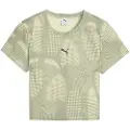 Puma DARE TO All Over Print Baby Tee Women, Clothing, Lux Army, M