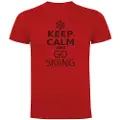 Kruskis Keep Calm And Go Skiing Kortarmet T-skjorte