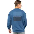 HUGO BOSS for man. 50542847 Dusplited sweatshirt blue (XL), Casual, Cotton