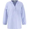 Fynch&Hatton Ruffel Linen Mix Langermet Bluse