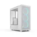 Fractal Design Epoch - Computer case - ATX - sidepanel med vindu (herdet glass) - ingen strømforsyning (ATX) - white RGB clear tint - USB/lyd