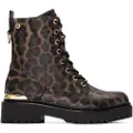 Xti for woman. 14439103-LEOPARDO Ankle boots 144391 brown (41), 1 to 3 cm, Zip, Casual, Animal Print