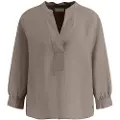 Fynch&Hatton Tunic Linen Mix Langermet Bluse