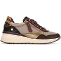 Carmela for woman. 16244206-BURDEOS Leather Sneakers 162442 brown (38), 3 to 5 cm, Zip, Casual