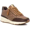 Carmela for woman. 16195406-MARRON Leather Sneakers 161954 brown (36), 3 to 5 cm, Zip, Casual