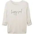 Tom Tailor 1038833 Cosy Wording 3/4-ermet T-skjorte