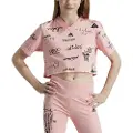 Adidas Brand Love Cropped Kortarmet T-skjorte