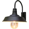 Konstsmide Trapani Vegglampe Svart E27 Gløde Klart glass