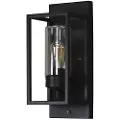 Konstsmide Trani Vegglampe Skumringsrelé Svart E27 Gløde Klart glass