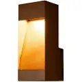 Konstsmide KonstsmideRho vegg 10W LEDBrunFasadebelysningFra Homeroom