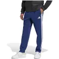Adidas Essentials 3 Stripes Open Hem Fleece Joggers