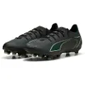 Puma ULTRA 6 PRO FG/AG Football Boots Unisex, Shoes, Black/Fizzy Light/Green Terrain, 44.5