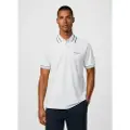Hackett London for man. HM5600042 Polo Manor white (XS), Casual, Cotton, Short sleeve