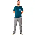 Snap Climbing Monochrome Pocket Kortarmet T-skjorte