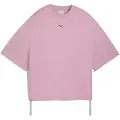 Puma DARE TO Oversized Ruched Tee Women, Clothing, Poised Pink, L