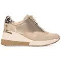 Xti for woman. 14465501-BEIGE Trainers 144655 beige (39), Fabric, 3 to 5 cm, Zip, Casual