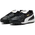 Puma KING TOP TT Football Boots Unisex, Shoes, Black/White/Gold, 44