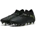 Puma FUTURE 8 MATCH MxSG Football Boots Unisex, Shoes, Black/Fizzy Light/Green Terrain, 40