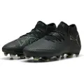 Puma FUTURE 8 ULTIMATE FG Football Boots Unisex, Shoes, Black/Fizzy Light/Green Terrain, 40