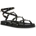 Steve madden for woman. SM11003775 Stormie Sandals black (39), Flat, Buckle, Casual