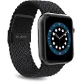 Puro Loop Band - Apple Watch flettet bånd 42/44/45 mm (svart)