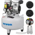 Vevor vertikal luftkompressor 6,6 gallon ultra stillegående oljefri luftkompressor 30 liters tank stillegående luftkompressor 850 W oljefri kompressor lavt støynivå