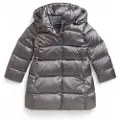 Ralph Lauren for girl. 313979198001 Metallic Long silver coat (8Años=130/134cm), Casual, Grey, Sustainable, Recycled nylon, children's