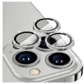 Mtp Products Hat Prince Glitter iPhone 14 Pro/14 Pro Max Kamera Linse Beskyttelse - Sølv
